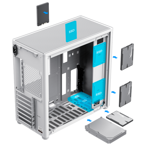 Корпус Gamemax SPARK Pro Mid Tower / Белый photo 6