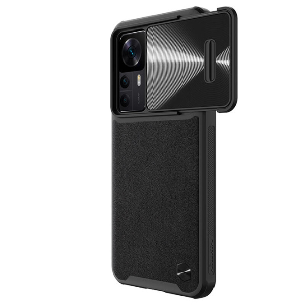 Husă pentru smartphone Xiaomi 12T Nillkin/ Back/ Piele/ Black photo 2 Husă pentru smartphone Xiaomi 12T Nillkin/ Back/ Piele/ Black photo 2