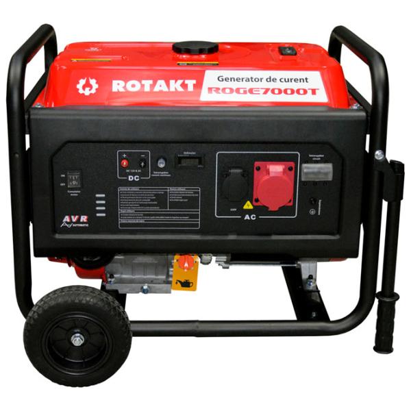 Generator de curent Rotakt ROGE7000T 230/ 400 V Benzină/ 6.3 kW photo 2 Generator de curent Rotakt ROGE7000T 230/ 400 V Benzină/ 6.3 kW photo 2