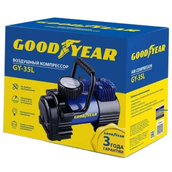 Автомобильный компрессор GoodYear GY-30L (GY000101) 30 л/ мин/ 7 бар photo 2