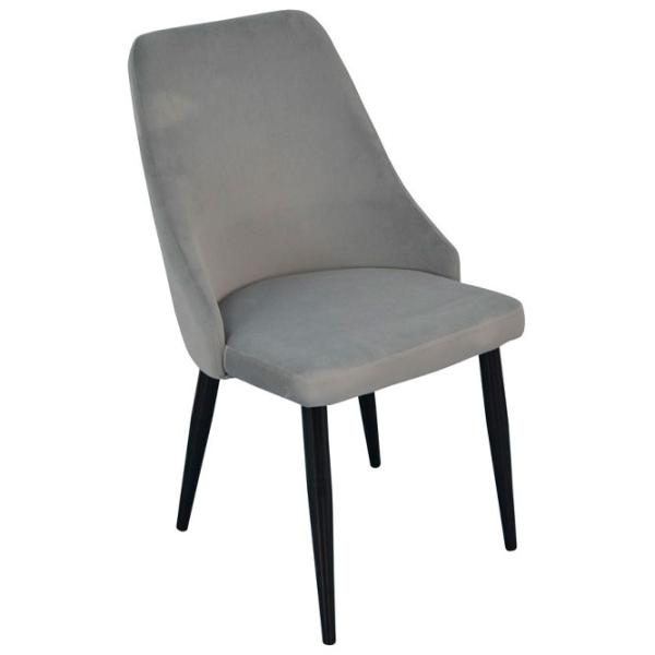 Обеденные стол со стульями Evelin DT 404-2+3 (LC-640B-51-1) Круглая/ ДСП/ Светло-серый photo 3