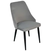 Set masă și scaune Evelin DT 404-2+3 (LC-640B-51-1) Rotundă/ PAL/ Light Gray photo 3