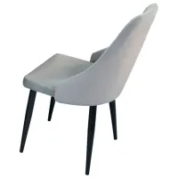 Обеденные стол со стульями Evelin DT 402-2+4 (LC-640B-51) Круглая/ ДСП/ Светло-серый photo 4