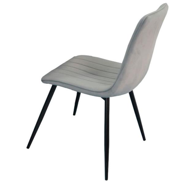 Обеденные стол со стульями Evelin DT 402-2+4 (XR-154B-51-1) Круглая/ ДСП/ Светло-серый photo 4