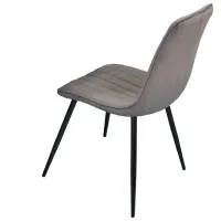 Set masă și scaune Evelin DT 402-3+4 (XR-154B-57-1) Rotundă/ PAL/ Dark Gray photo 3
