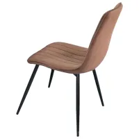Обеденные стол со стульями Evelin DT 402-2+4 (XR-154B-12-1) Круглая/ ДСП/ Коричневый photo 4