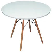 Обеденные стол со стульями Evelin DT 401-1+4 (XR-154B-51) Круглая/ ДСП/ Светло-серый photo 2