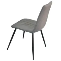 Обеденные стол со стульями Evelin DT 401-1+4 (XR-154B-51) Круглая/ ДСП/ Светло-серый photo 4