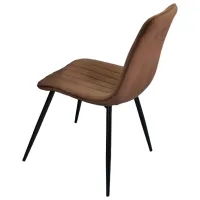 Обеденные стол со стульями Evelin DT 402-3+4 (XR-154B-38) Круглая/ ДСП/ Коричневый photo 4