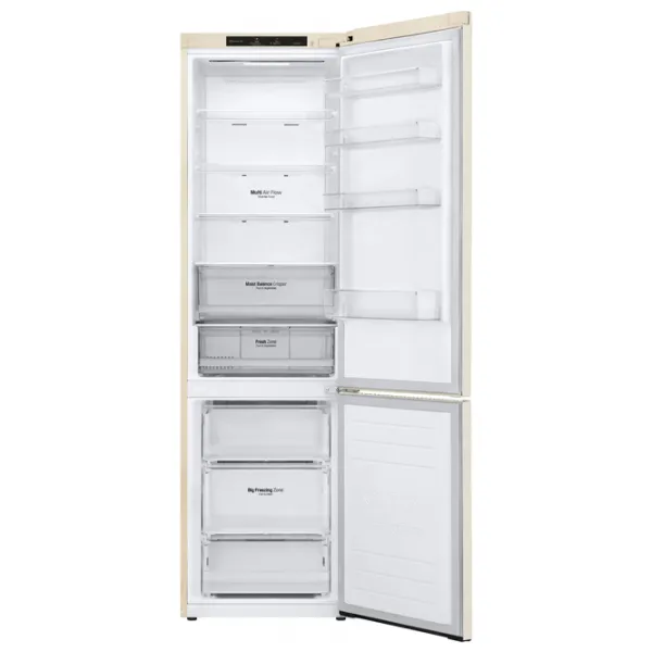 Frigider LG GW-B509SEJM cu congelator jos 384 l / 203 cm / Beige photo 6