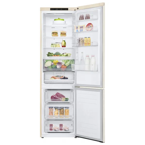 Frigider LG GW-B509SEJM cu congelator jos 384 l / 203 cm / Beige photo 7