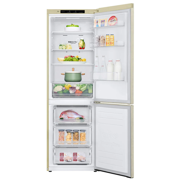 Frigider LG GW-B459SECM cu congelator jos 341 l / 186 cm / Beige photo 4