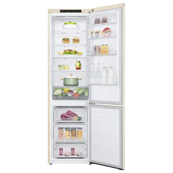 Frigider LG GW-B509SEZM cu congelator jos 384 l / 203 cm / Beige photo 7