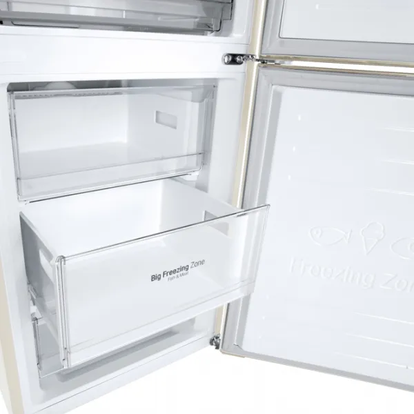 Frigider LG GW-B509SEZM cu congelator jos 384 l / 203 cm / Beige photo 8