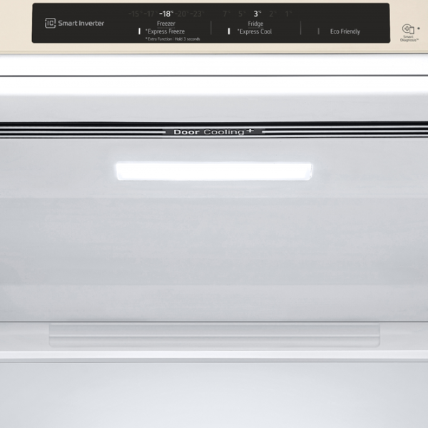 Frigider LG GW-B509SEZM cu congelator jos 384 l / 203 cm / Beige photo 9