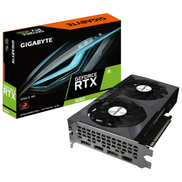 Placă video Gigabyte GeForce RTX 3050 Eagle PCI Express x16 4.0 / 8 GB photo 8 Placă video Gigabyte GeForce RTX 3050 Eagle PCI Express x16 4.0 / 8 GB photo 8