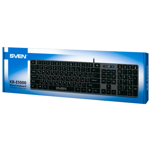 Клавиатура Sven KB-E5000 Проводная/ Черный photo 5