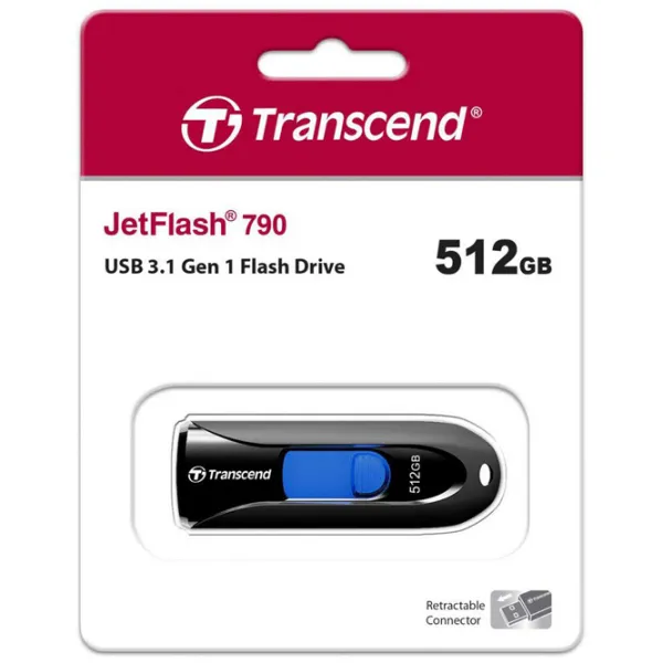 Transcend JetFlash 790 512 GB Black photo 4