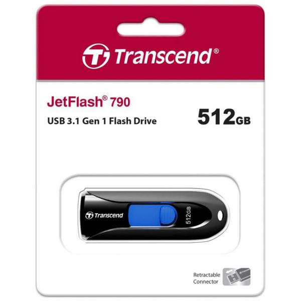 Transcend JetFlash 790 512 GB Black photo 4