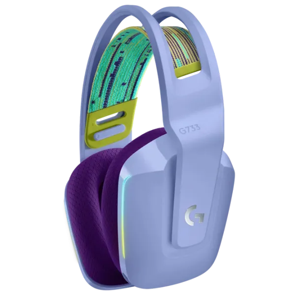 Căști Logitech G733 Lilac Fără fir/ Gaming photo 2