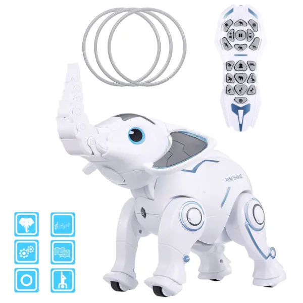Робот Le Neng Toys Programming Intelligent Elephant K17  Белый photo 3