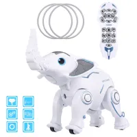 Robot Le Neng Toys Programming Intelligent Elephant K17 White photo 3