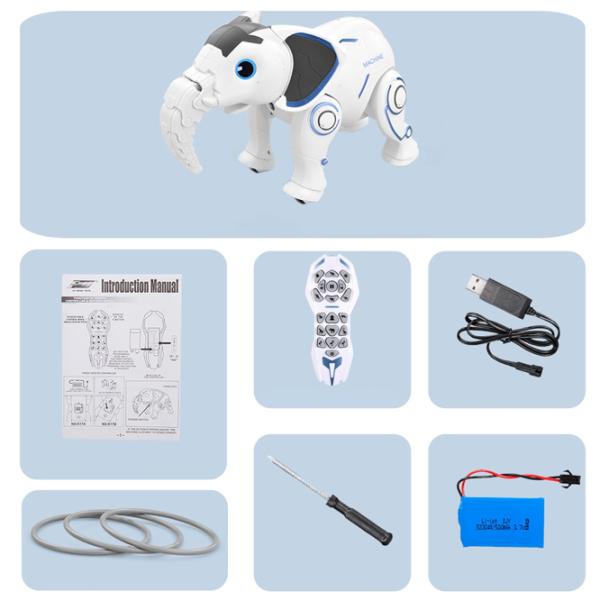 Робот Le Neng Toys Programming Intelligent Elephant K17  Белый photo 4