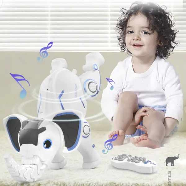 Робот Le Neng Toys Programming Intelligent Elephant K17  Белый photo 5