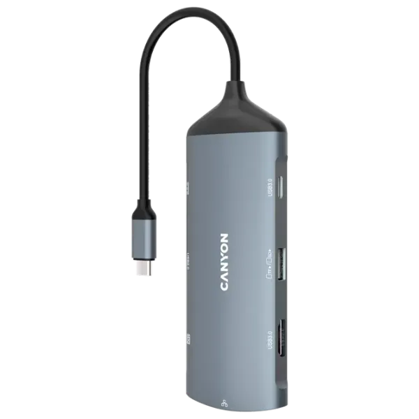 Adapter Canyon DS-15 USB Type-C/ Gray photo 3