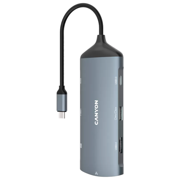 Adapter Canyon DS-15 USB Type-C/ Gray photo 3