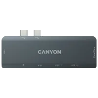 Адаптер Canyon DS-5B 7-in-1 USB Type-C/ Серый photo 2