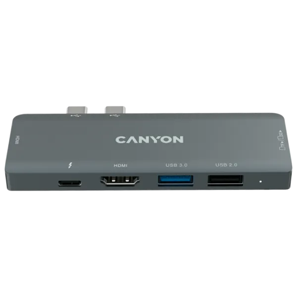 Адаптер Canyon DS-5B 7-in-1 USB Type-C/ Серый photo 3 Адаптер Canyon DS-5B 7-in-1 USB Type-C/ Серый photo 3