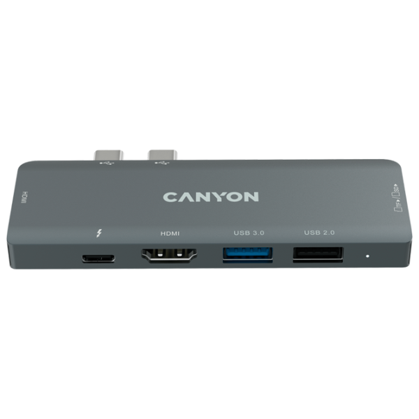 Адаптер Canyon DS-5B 7-in-1 USB Type-C/ Серый photo 3 Адаптер Canyon DS-5B 7-in-1 USB Type-C/ Серый photo 3