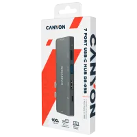 Адаптер Canyon DS-5B 7-in-1 USB Type-C/ Серый photo 5