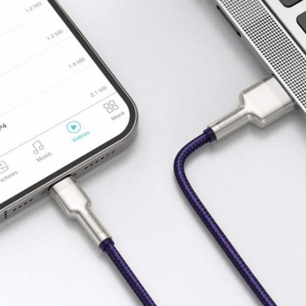 Кабель для телефона CALJK-A05 Baseus USB Type-A + Lightning 2 м/ Пурпурный photo 4