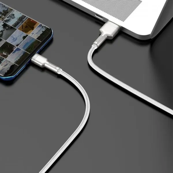 Кабель для телефона CAKF000202 Baseus USB Type-A + USB Type-C 2 м/ Белый photo 6