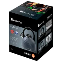 Ceainic Polaris Kontur-3L 3l Oțel inoxidabil / Bachelit / Black photo 5