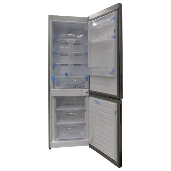 Frigider Daewoo FKM295FIR0MD cu congelator jos 294 l / 186 cm / Inox photo 2