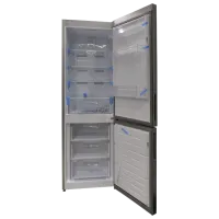 Frigider Daewoo FKM295FIR0MD cu congelator jos 294 l / 186 cm / Inox photo 2