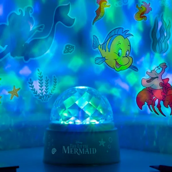 Настольная лампа фан Paladone Little Mermaid Projection Light and Decals Set Разноцветный photo 4