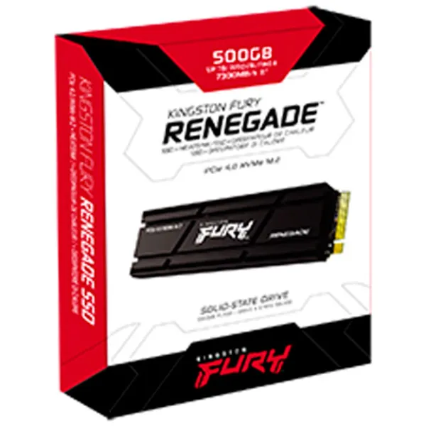 SSD Kingston FURY Renegade Heatsink 500 GB M.2 NVMe photo 3 SSD Kingston FURY Renegade Heatsink 500 GB M.2 NVMe photo 3