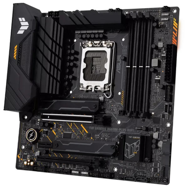 Материнская плата Asus TUF GAMING B660M-PLUS WIFI D4 mATX/ Intel B660M photo 2 Материнская плата Asus TUF GAMING B660M-PLUS WIFI D4 mATX/ Intel B660M photo 2
