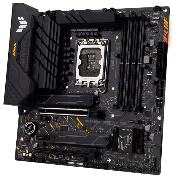 Материнская плата Asus TUF GAMING B660M-PLUS WIFI D4 mATX/ Intel B660M photo 2 Материнская плата Asus TUF GAMING B660M-PLUS WIFI D4 mATX/ Intel B660M photo 2