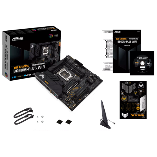 Материнская плата Asus TUF GAMING B660M-PLUS WIFI D4 mATX/ Intel B660M photo 6 Материнская плата Asus TUF GAMING B660M-PLUS WIFI D4 mATX/ Intel B660M photo 6
