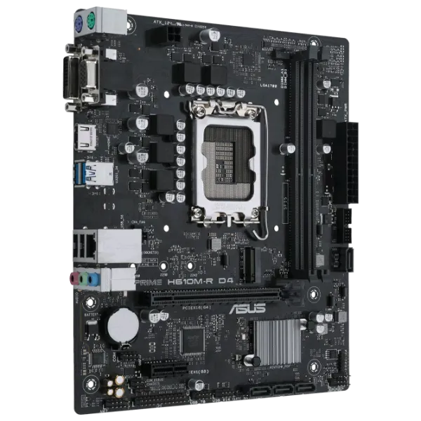 Placă de bază Asus PRIME H610M-R D4-SI mATX / Intel H610 photo 2