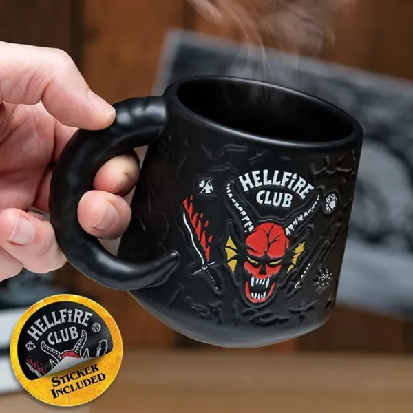 Кружка Stranger Things Hellfire Club Demon Embossed 400 мл photo 6