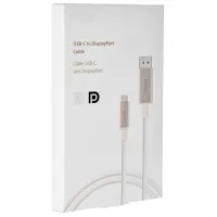 Кабель видео Moshi DisplayPort + USB Type-C 1.5 м/ Белый photo 3