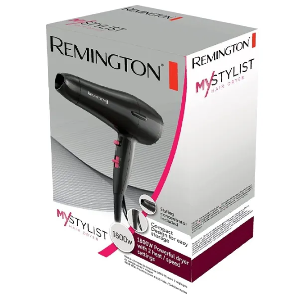 Uscător de păr Remington D2121 1800 W / Black photo 5