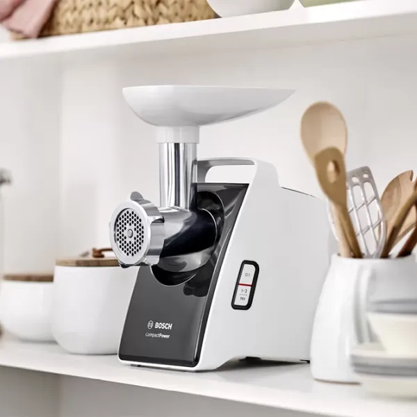 Mașină de tocat carne Bosch MFW3640A 1600 W/ 1.9 kg/ min/ White photo 8