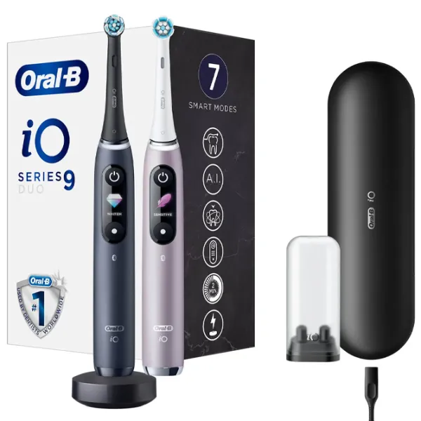 Зубная электрощетка Braun iO9 Duo 3D/ Черный photo 2 Зубная электрощетка Braun iO9 Duo 3D/ Черный photo 2